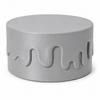 Decorative Gray Container with a Screw-on Lid for Small Items