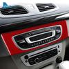 Настоящая мягкая наклейка из углеродного волокна для Renault Fluence Megane 3 RS 2009 2010 2011 2012 2013 2014 2015 LHD RHD Автомобильный центральный блок управления CD