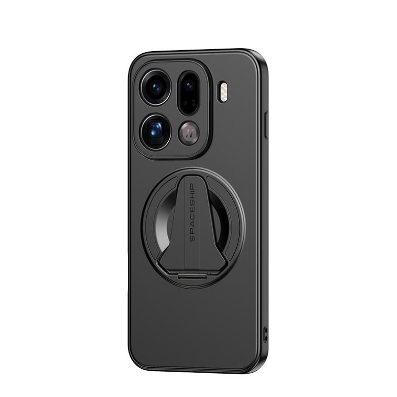 Для Oppo Find X9 и Oppo Find X9 Pro Чехол Магнитное Всасывание Металлические Цвета Стиль Космического Корабля Подставка Мягкое Покрытие Обложка Корпус