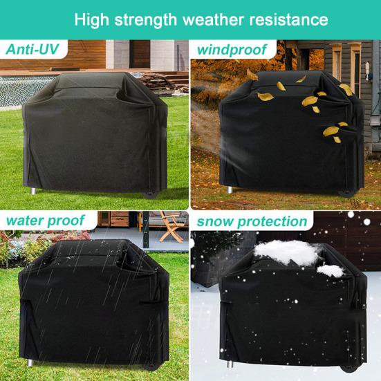 Пылезащитный чехол для гриля для барбекю, водонепроницаемая ткань Оксфорд, устойчивый к ультрафиолетовому излучению, влагостойкий, легко чистящийся, чехол для наружного гриля