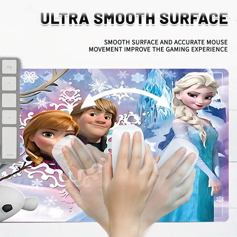 1Pc Frozen Friends Adventure Gaming Mouse Pad Keyboard Desk Mat Non-slip Rubber Lock Edge Waterproof Computer Mousepad for Office Home Decor Ey117