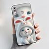 For ASUS Zenfone 5 ZE620KL ZF620KL X00QD 5z ZS620KL Z01RD Case Luxury Cute Love Rabbit Funny Black Soft TPU Silicone Back Cover