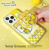 Magnetic Stand Phone Case Compatible Compatible for iPhone15 14 13 12 11promax Xsmax Xr 7 8plus Yellow Lemon