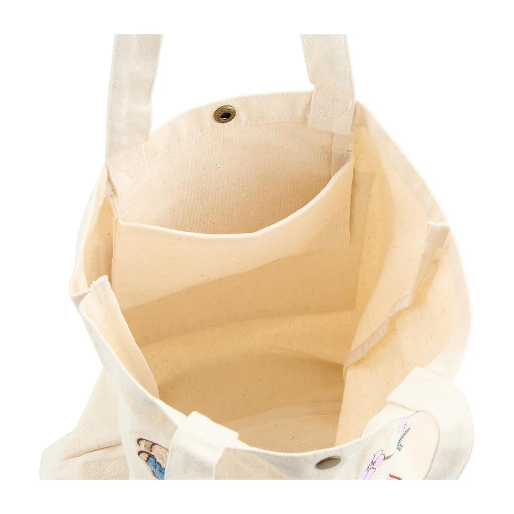 Сумка-тоут Hapitas Miffy 6009P Miffy B278 Вышитый бежевый цветочный венок