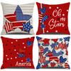 Independence Day Party Decoration Pillowcase Star Letter Outdoor Pillowcase Event Cushion Print Pillowcase