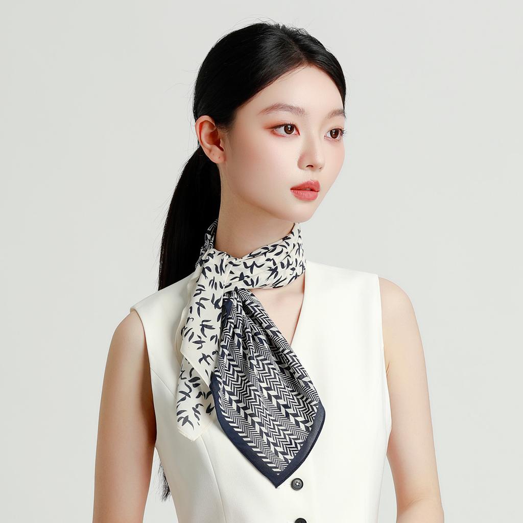 Versatile Styling Handkerchief 100% Mulberry Silk Scarf