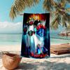 Personalized customized proof beach towel with UFO Robo Grendizer pattern - soft, absorbent,quick-drying,perfect swimming,camping&bathing