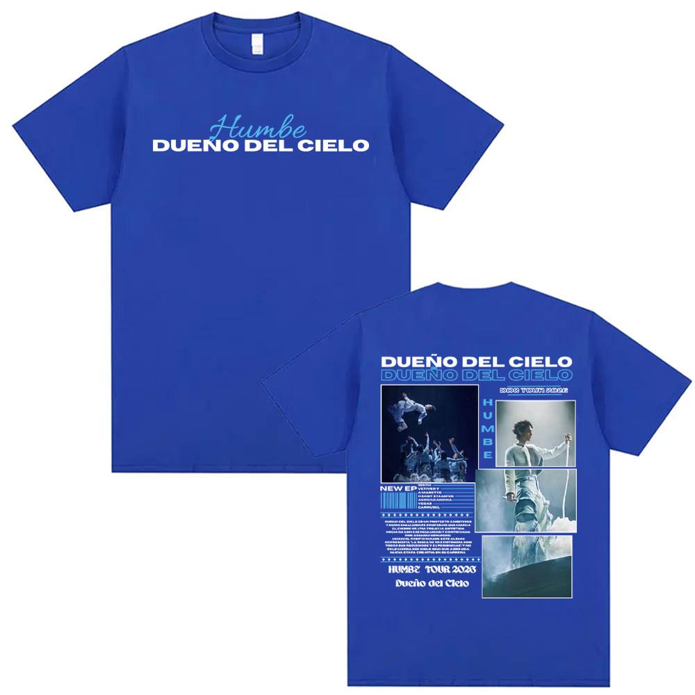 Singer Humbe Dueno Del Cielo Tour 2026 Album T Shirt Unisex Women Fashion Retro Short Sleeve Summer Oversized 100 Cotton Tshirt