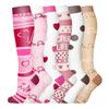 Painted Sports Pressure Socks Combo Medium Stretch Compression Socks Hip Hop Anti-flex Calf Socks