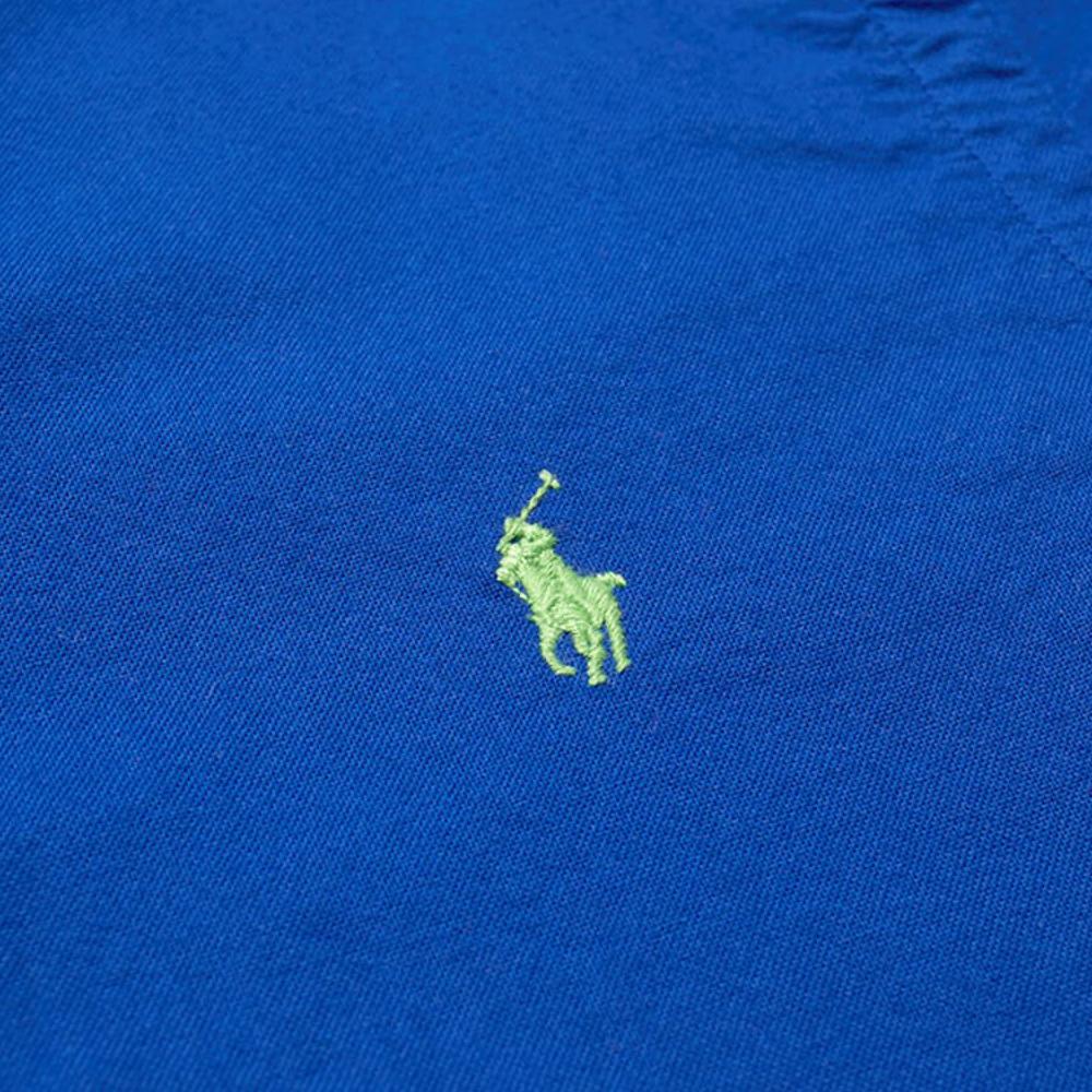 Polo Ralph Lauren Solid Color Point Collar Long Sleeve Shirt Men Shirts Blue 710776635001