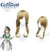 Genshin Impact Inspired Lisa Cosplay Wig Double Braid Hair