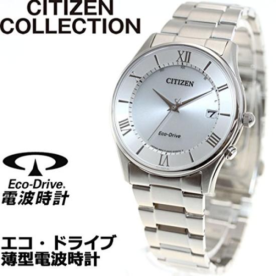 CITIZEN Citizen Collection Eco-Drive Радиоуправляемые часы – Тонкий дизайн, Простая настройка, Мужская модель AS1060-54A