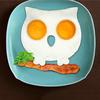 Cute Silicone Lovely Owl Egg Fried Shaped Mold Shaper Ring Kitchen Gadget Cooking Tool