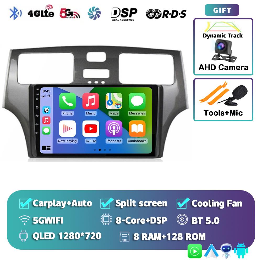 Android 14 Carplay Автомагнитола для Lexus ES300 ES330 XV30 ES250 2001 2002 2003 2004 2005 2006 Мультимедийный проигрыватель Стерео 4G DSP