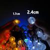 20~200LED Solar String Lights Outdoor Crystal Fairy Light Christmas Garland 8 Mode Waterproof Patio Light for Garden Party Decor
