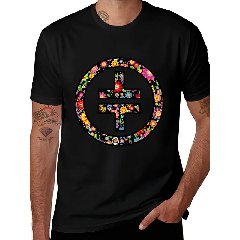 Take That- Floral T-shirt Korean Fashion Anime Rapper Graphic T-shirt Men's Luxury Clothing