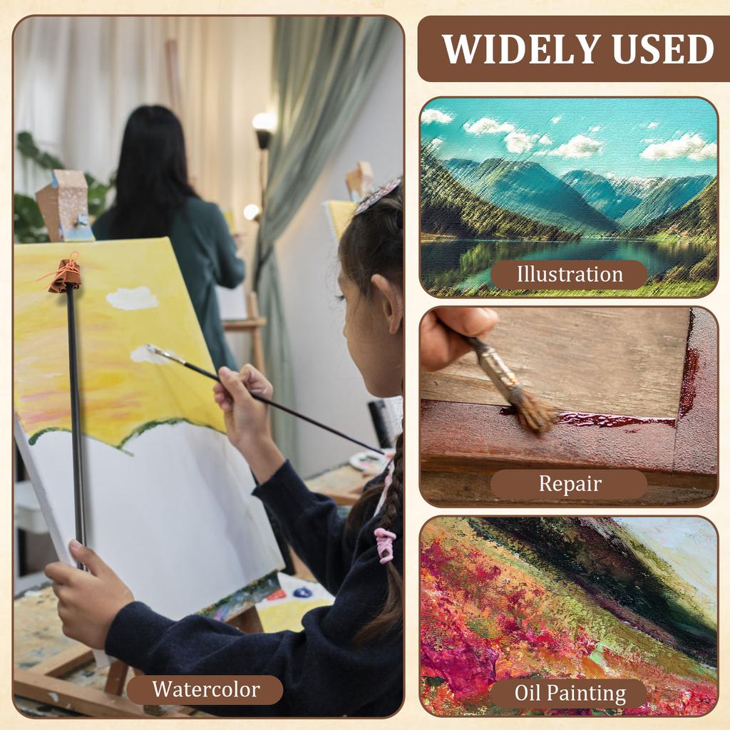 Алюминиевый сплав 32-2/3" Художественный мал-стик Противоскользящий Подставка для руки для рисования Стабильная поддержка Мал-стик для масляной живописи для художников