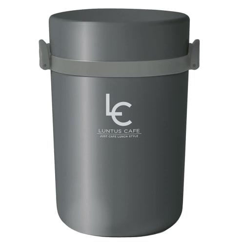 Asvel Insulated Lunch Jar, Lantus B700, 700ml, Gray, 13.0cm W x 11.4cm D x 18.0cm H