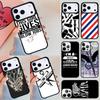 Hair Stylist Scissors Brush Switch Novelty Fundas Phone Case For iPhone 17 Air 14 15 13 12 Max Cover For Apple 16 16e 11 Pro Max