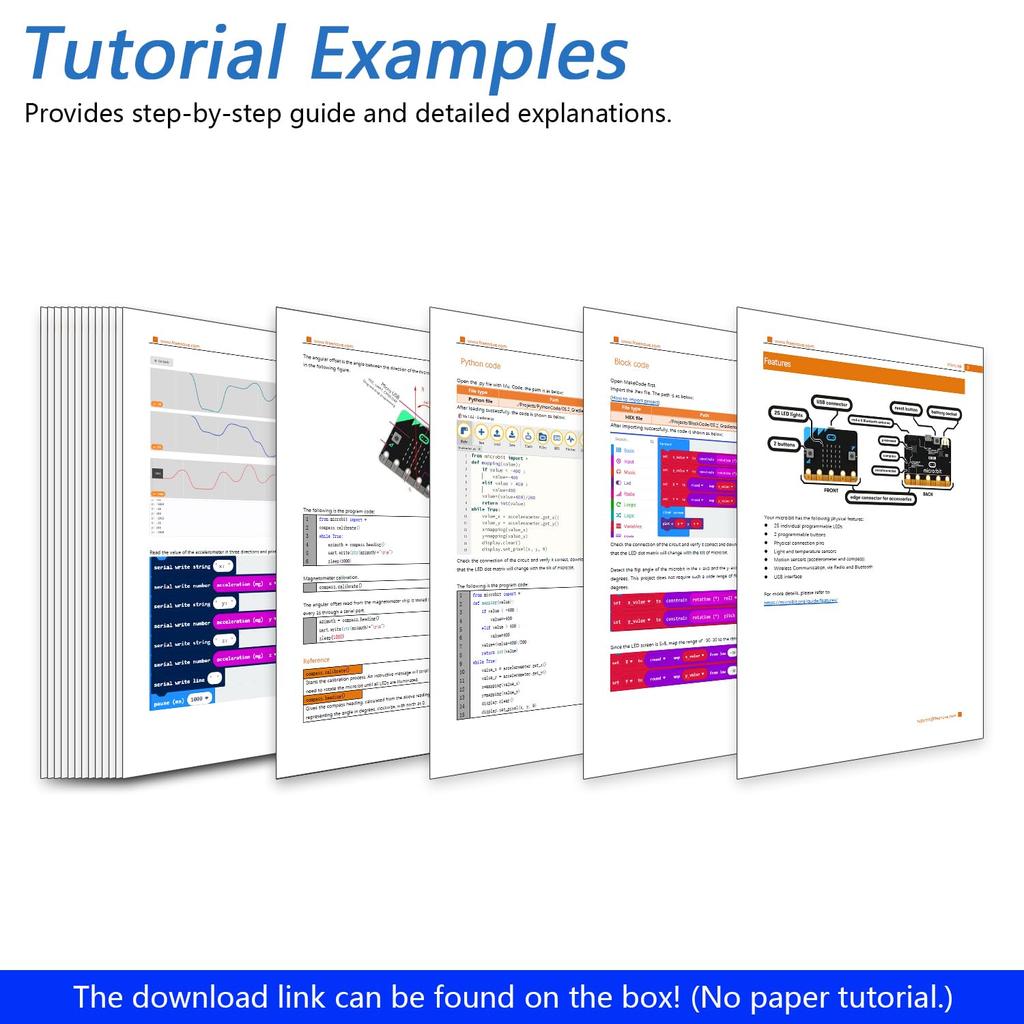 Плата разработки Freenove BBC V2 с блоками и подробными руководствами и примерами проектов на Python, код microbit,