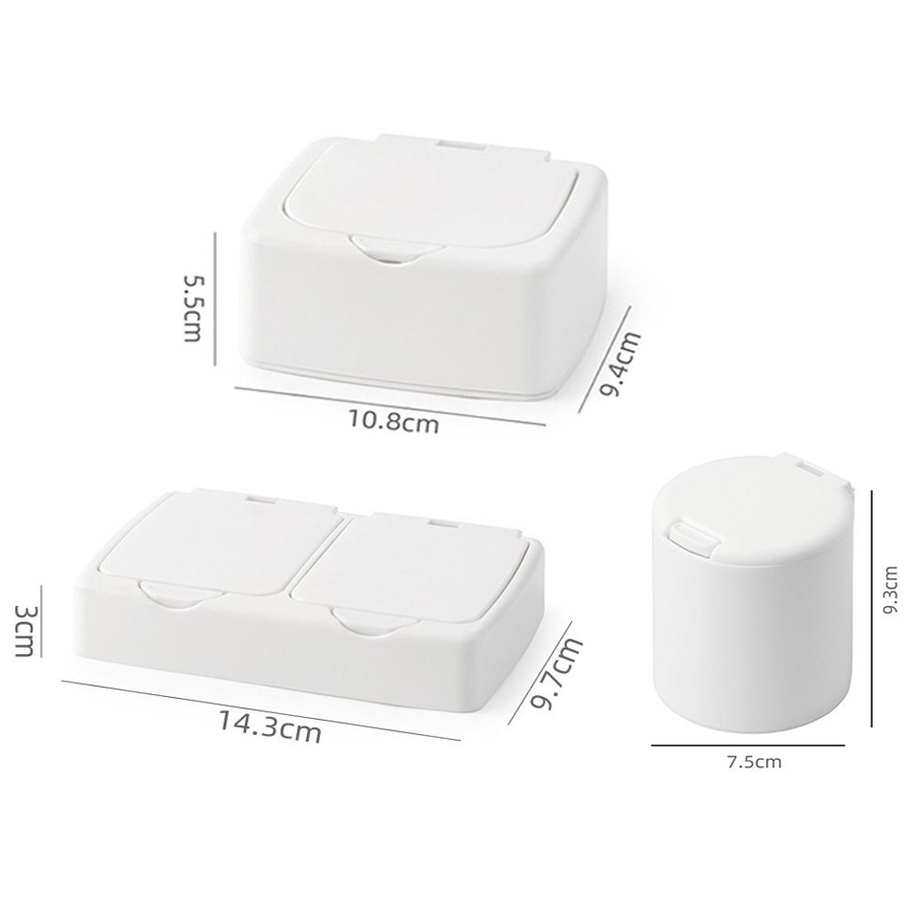 Pop-Up Type Cosmetic Cotton Storage Box Toothpick Dispenser Desktop Organizer Cotton Swab Holder