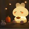 Новый светодиодный ночник RGB милый кролик силиконовый светильник для сна USB перезаряжаемый датчик спальня прикроватная тумбочка ребенок ребенок подарок Прямая поставка