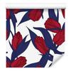 Painted Red Tulips Wallpaper for Living Room and Bedroom 50x1000