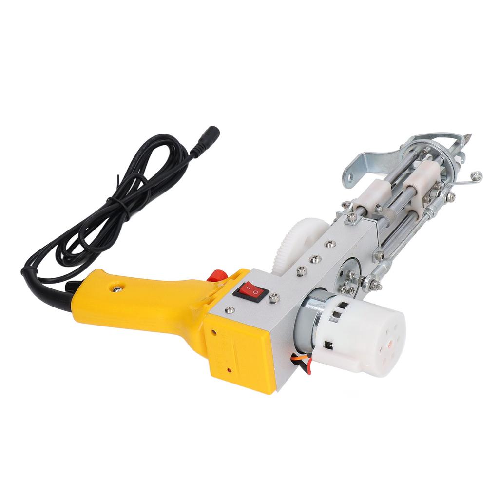 Yellow Electric Carpet Tufting Gun DIY Weaving Fast Knitting Hand Tufting Gun with Two Modes