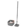 Набор из 2 ведер для швабры с вращающейся на 360 градусов микрофибровой шваброй для сухой и влажной уборки пола