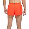 Nike AeroSwift 2-дюймовые шорты для бега удобного кроя с разрезом и принтом чистого логотипа, мужские брюки оранжевого цвета CJ7838-804