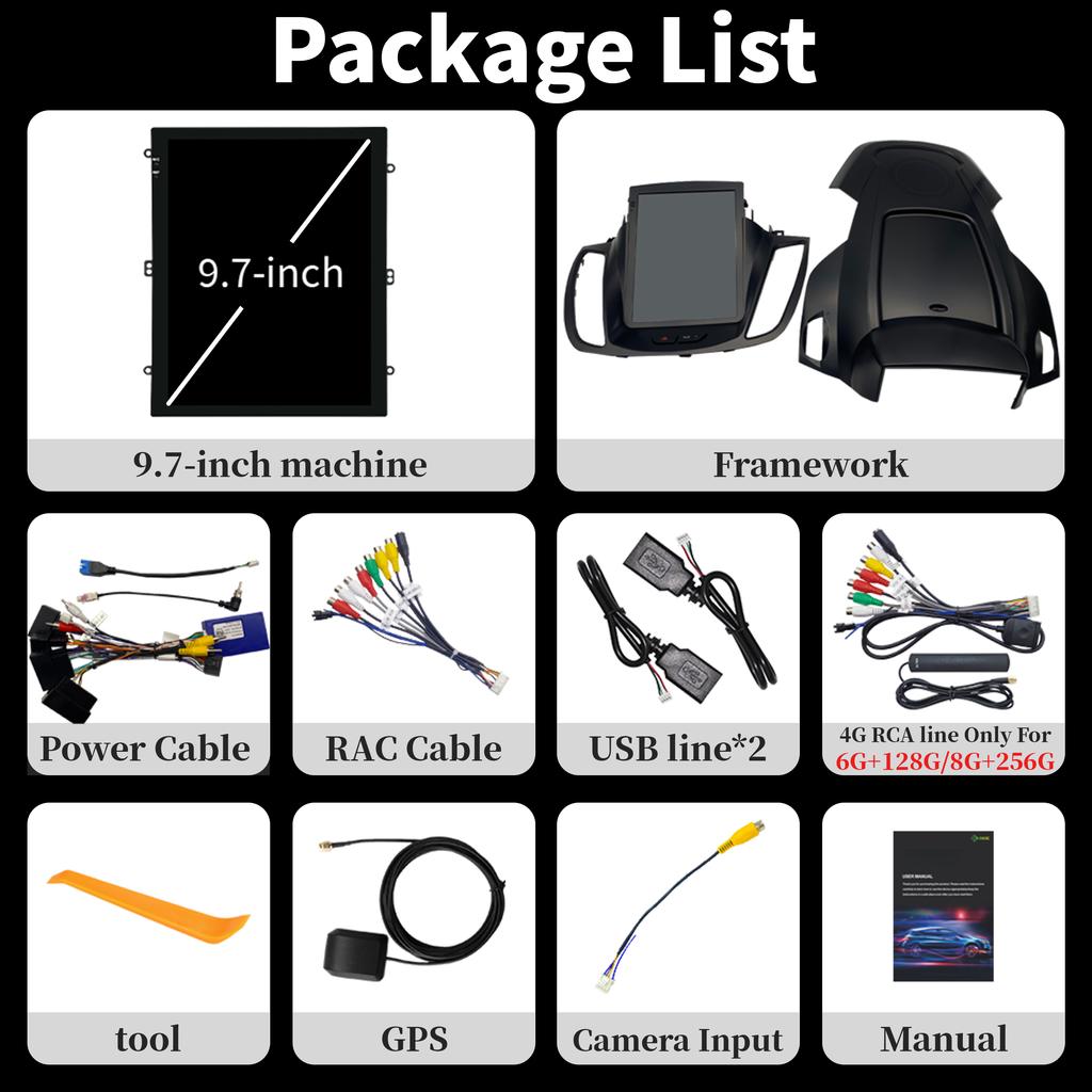 9,7-дюймовый Android автомобильный стерео радио мультимедийный видеоплеер для Ford Kuga 2 Escape 3 2012-2019 навигация Carplay автомобильный экран