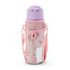 Бутылка для воды SANRIO 470 мл, для непосредственного питья, одно нажатие, из нержавеющей стали, бутылка My Melody Cold Storage, в комплекте чехол с плечевым ремнем, в комплекте имя
