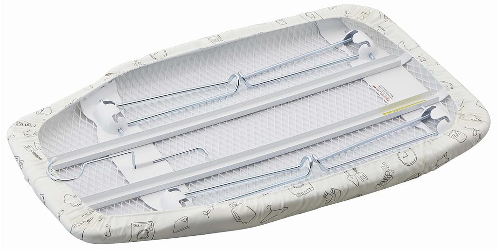 Yamazaki Pitatto Press Ironing Board with Closet Steel Mesh 7803 Hooks, Laundry, Approx. 60x36x20cm, Storage, Construction,