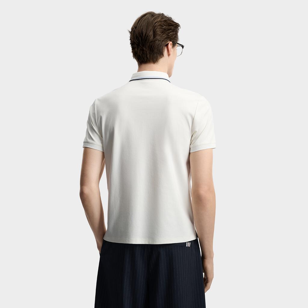 Fila Мужская вязаная футболка-поло с эффектом прохлады Heritage F11M628110F-WT