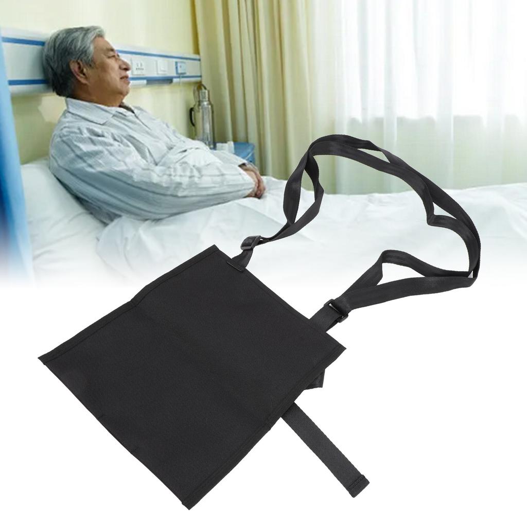 Urine Drainage Bag Holder with Adjustable Strap Quick Release Button Portable Urine Bag Cover Black