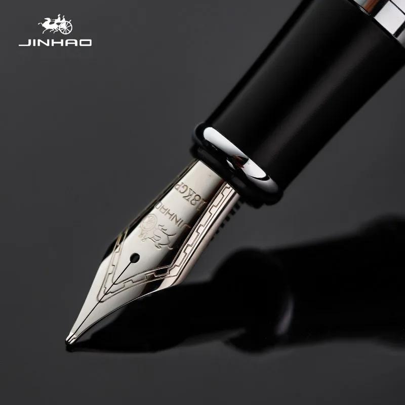 Перьевая ручка Jinhao X750 Iraurita Полностью металлическая клипса Роскошные ручки Подарок студенту Канцелярские товары Офисные школьные принадлежности Ручки для письма