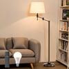 OTANBER Floor Light, Indirect Lighting, Adjustable LED Arm, 12W, Stepless Dimming, 3000K-6000K Color Temperature, Magnetic Remote Control Included