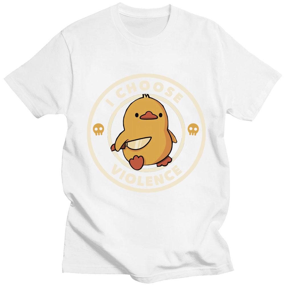 I Choose Violence Graphic Funny T Shirt Cartoon Men Women Short Sleeve High Quality Cotton T-shirt Oversized Summer Streetwear