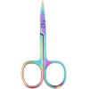Colorful Stainless Steel Eyebrow Scissor Small Nail Tools Eyebrow Nose Hair Trim Scissor Point Curve Tip Makeup Tool