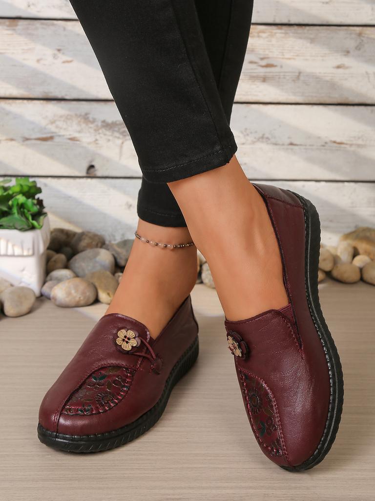 Женские кожаные туфли на плоской подошве, женские лоферы весна-осень, классическая базовая модель, мамины туфли, нескользящие и удобные