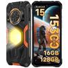 Cubot Kingkong Power 5 Android 15-15300 мАч, 16 ГБ + 128 ГБ / TF 1 ТБ, 6,88-дюймовый дисплей, 1200 лм кемпинговые фонари, 136 дБ динамик, 64-мегапиксельная камера, G100 / 4G Dual SIM / NFC / GPS