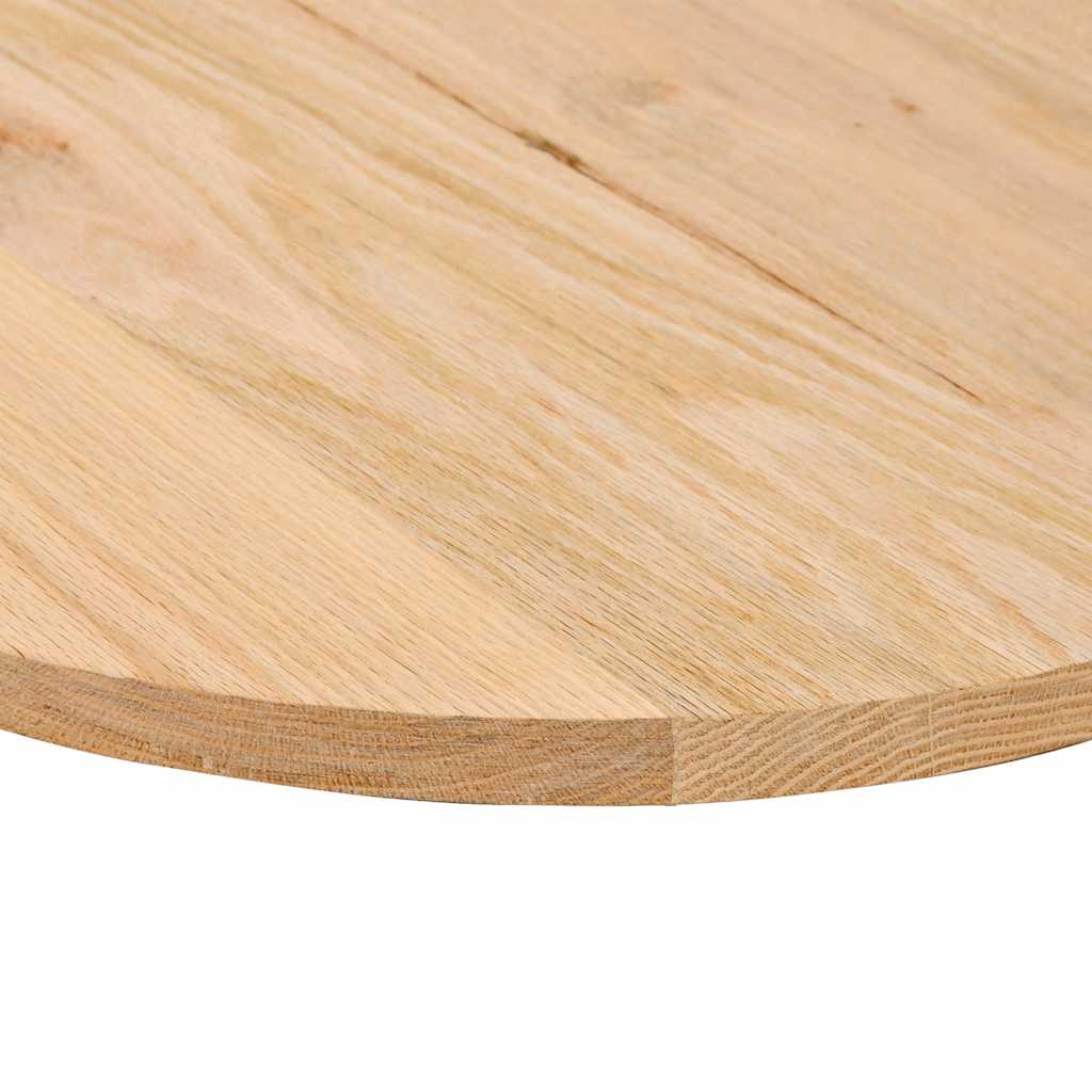 Vidaxl Blat Do Stołu, 100X50X2 Cm, Lite Drewno Dębowe, Owalny