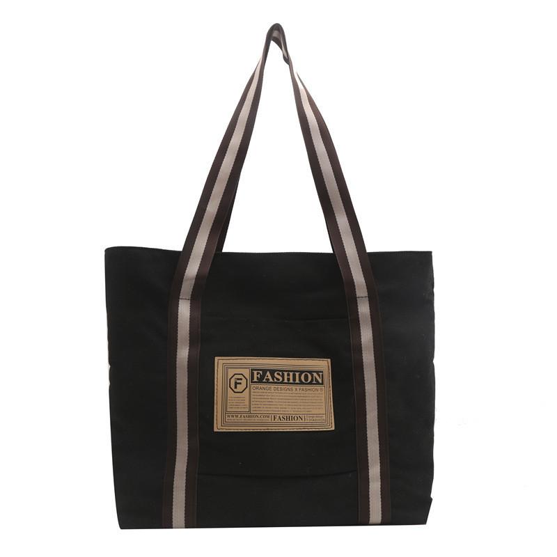 Оптовая продажа Модная универсальная большая холщовая сумка-тоут на зиму для женщин