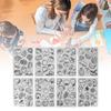 8pcs BOPS Shrinky Art Paper Fruit Vegetable Pattern Shrink Plastic Sheets  Key Chains Decorations
