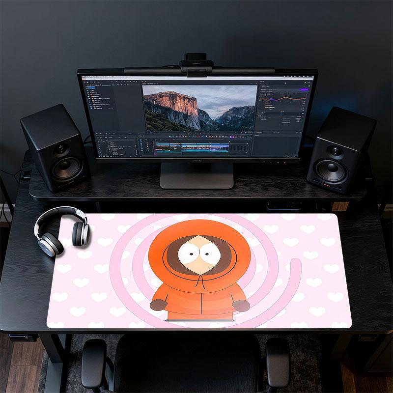Kenny Mouse Pad, Large Gaming Desk Mat, Non-slip XXL Mousepad for Laptop & Tablet, Mini PC Playmat with Stitched Edges