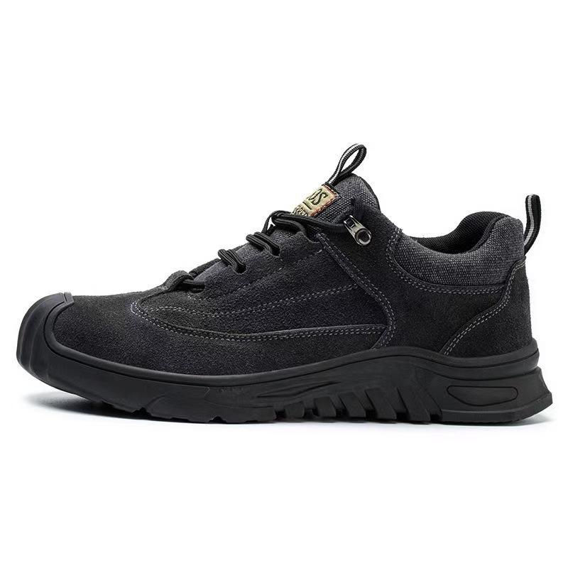 Oulylan Men's Labor Insurance Shoes Are Breathable in All Seasons Anti-smashing Anti-piercing Ladle Wear-resistant Safety Shoes