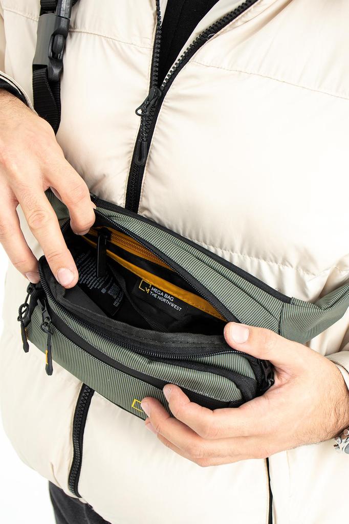 Cross Shoulder Chest And Waist Bag Zippered Quality Sporty Bag VIP