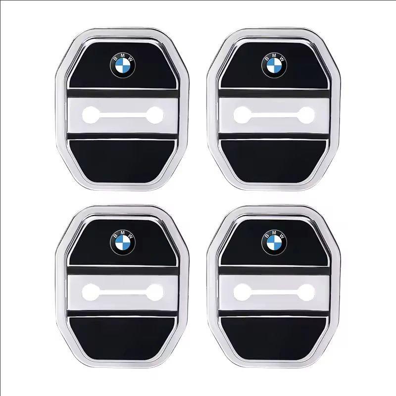 CTCE1 4Pcs Silicone Car Door Lock Buckle Protector Cover Interior Accessories Motorcycle Decal For BMW G80 G06 G07 G42 G14 G15 E46