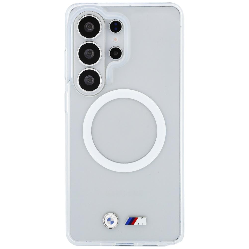 BMW IML Shockproof Metal Logo MagSafe Case for Samsung Galaxy S26 Ultra Clear