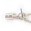 Excellent HERMES Necklace Amulet Cadena Silver AG925 Women Used